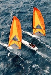 Hobie Cat Boats Trifoiler Racing Sailboat Boat