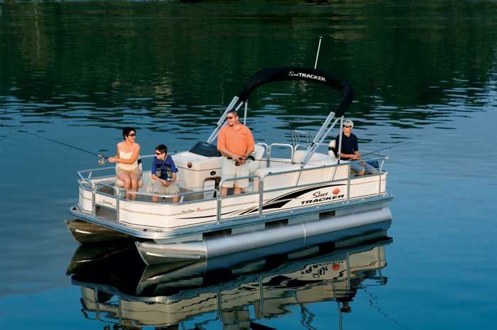 Research Sunset Bay Pontoon Bass Buggy 18 Signature Pontoon Boat