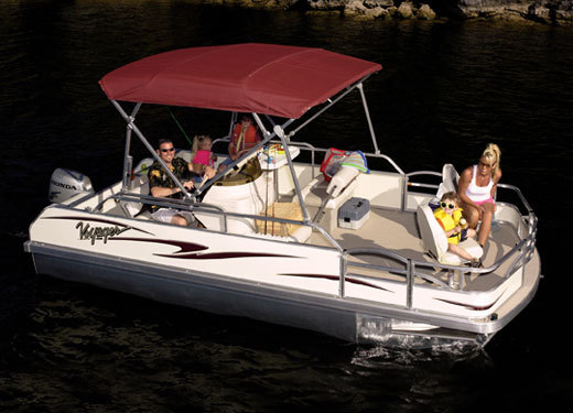 Research Voyager 16 Venture Fish Pontoon Boat on iboats.com